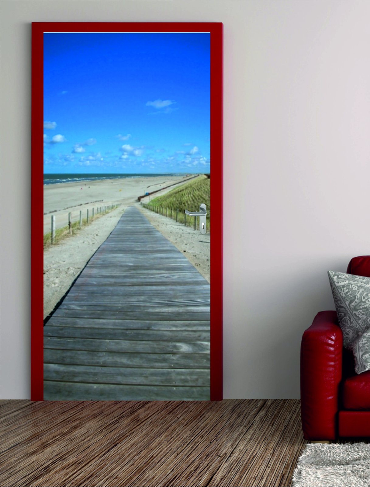 Türposter"Strandweg" Türaufkleber Türfolie Türtapete-MEER STRAND Nr. 36